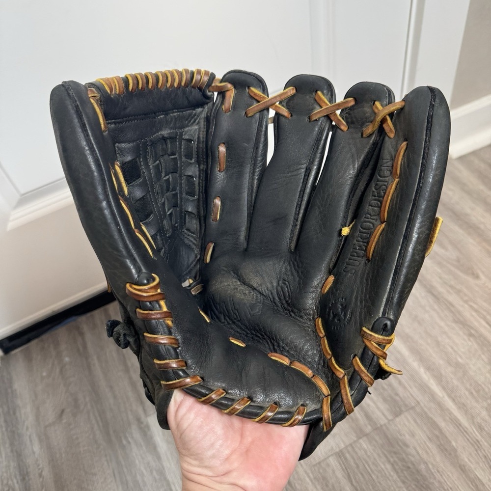 Mizuno GMVP-1250RG Black 12.5" MVP Superior Baseball Softball Glove Right Throw